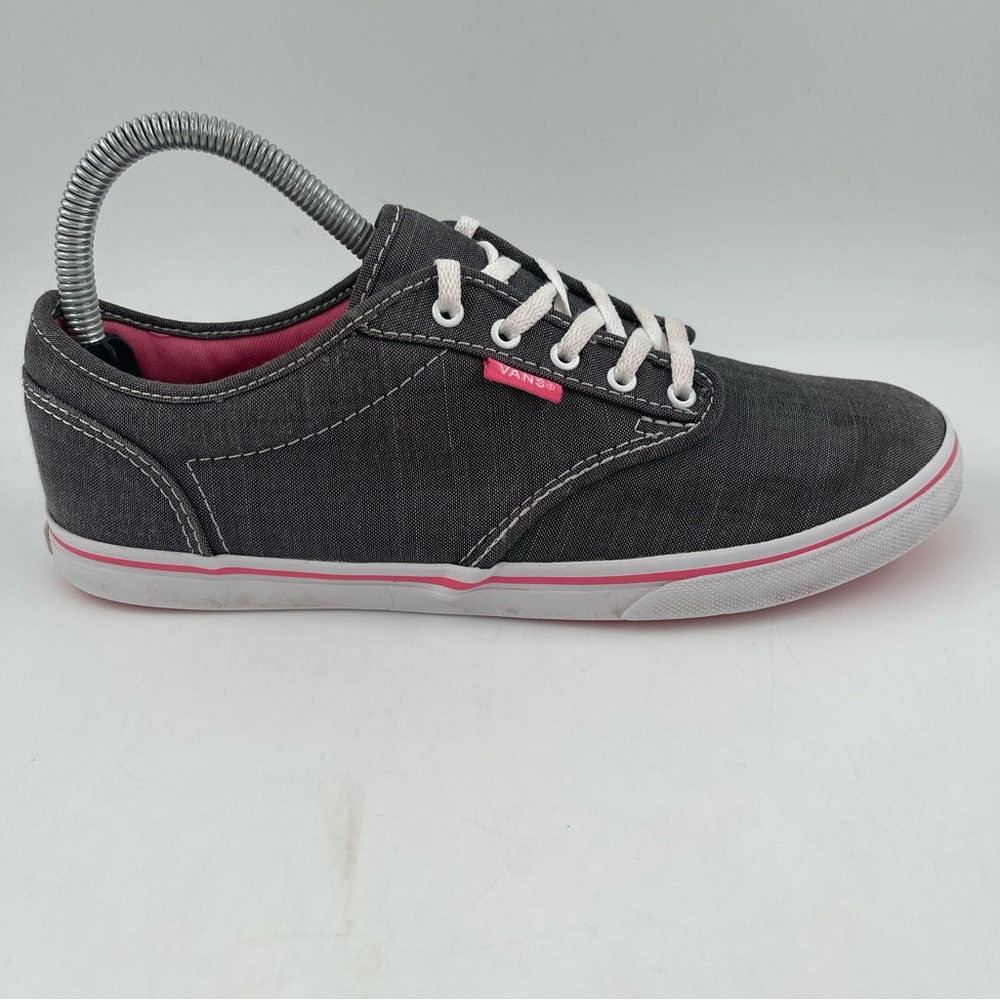 Vans Women’s Atwood Grey Padded Tongue Skateboard Low Top Sneaker Shoe- Size 7.5